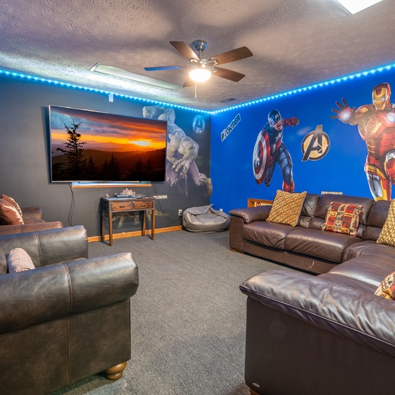 Peachtree's theater room