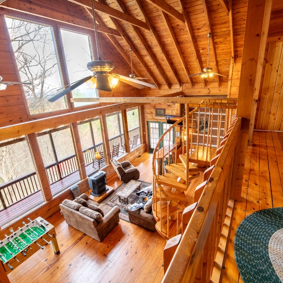 Mountain Memories 2's cozy living area