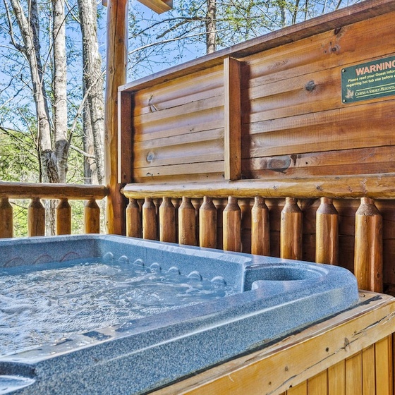 Good Times' private hot tub