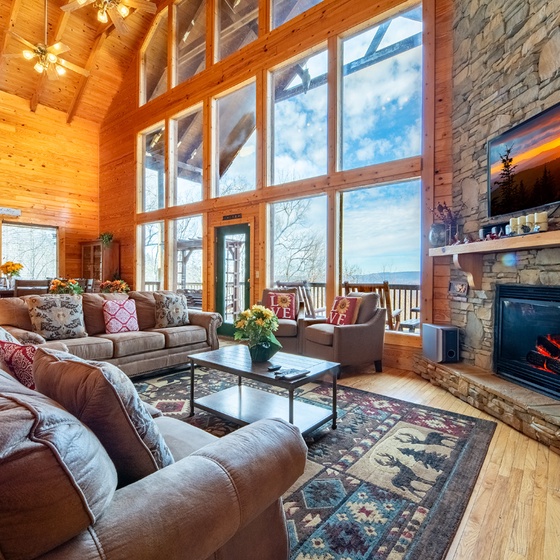 Mountain Estate's Main House living area