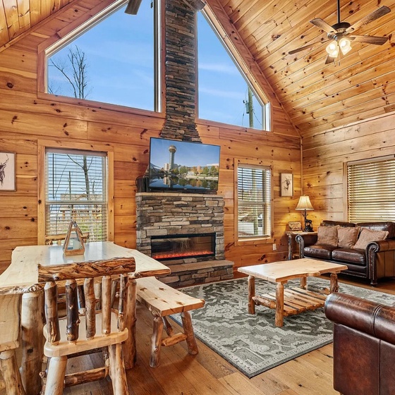 Hickory Haven's cozy living area