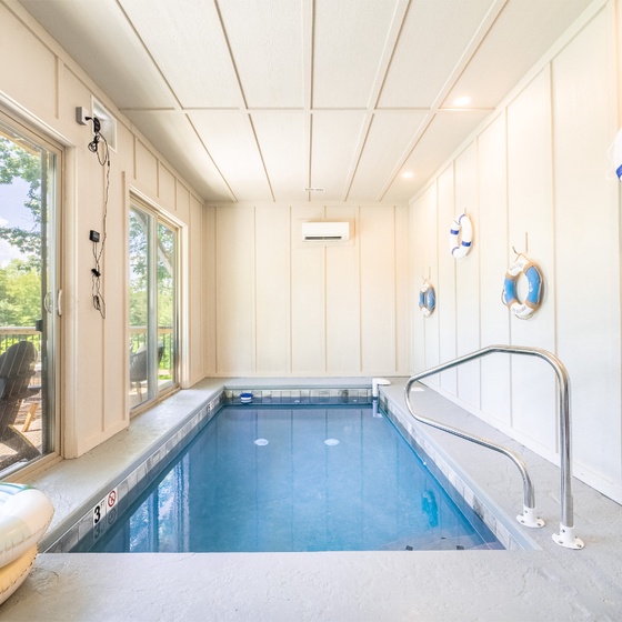 Tranquility Awaits' private heated indoor pool