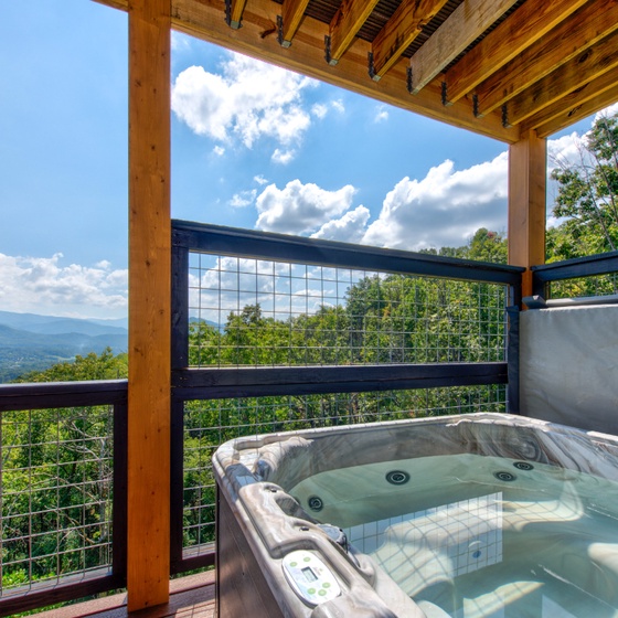 Black Bear-y Ridge's bubbling hot tub