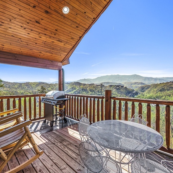 Brave Eagle's deck with stunning views