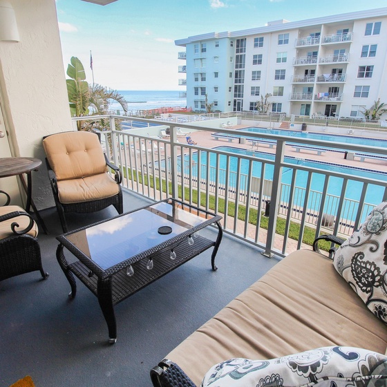 Enjoy an ocean view & great Florida weather