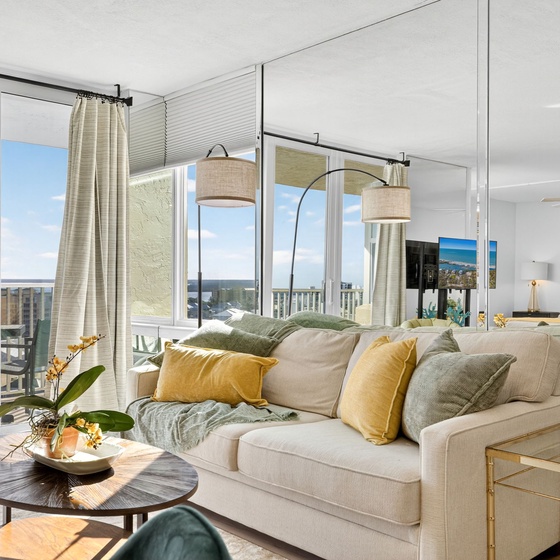 Stylish Coastal Decor with Abundant Natural Light