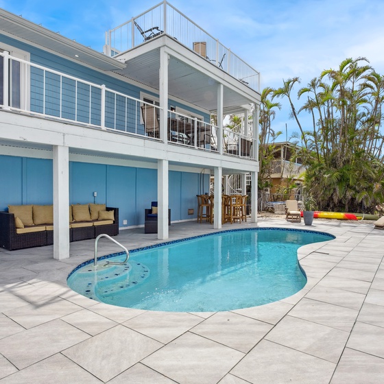 Enjoy this Backyard Oasis at Upper deck beach house.