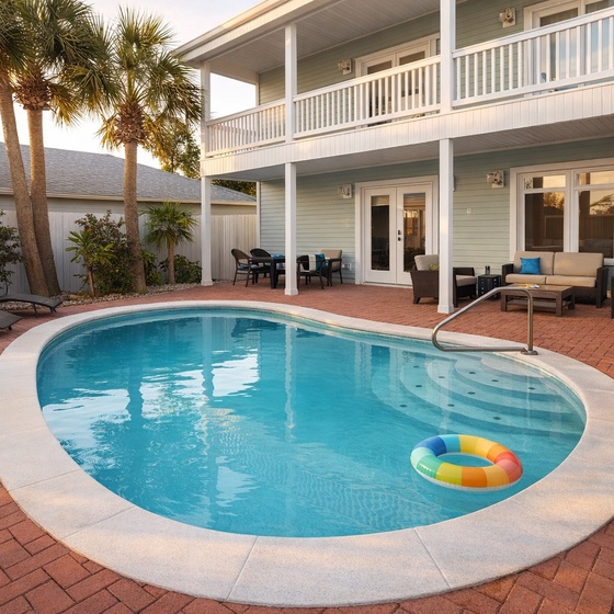 Welcome to your fun-filled coastal getaway at Saltwater Social Club!