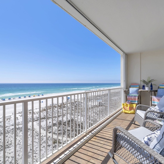 A front row seat to the shoreline, where morning coffee and sunset views feel even better from your private balcony.