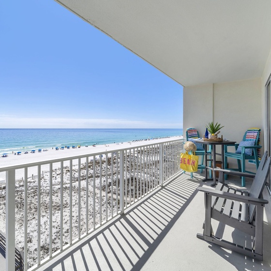 Step onto your private balcony and breathe in the salty breeze as endless turquoise waters stretch before you, perfect for morning coffee or sunset cocktails.