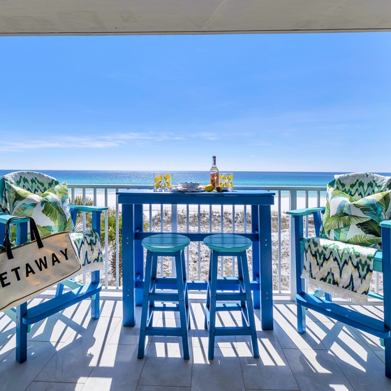 Step onto your private balcony where turquoise waters meet endless sky, perfect for morning coffee or sunset cocktails.