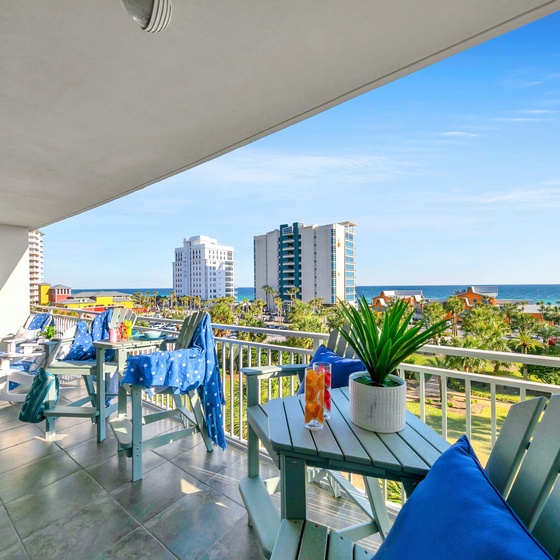 Sterling Shores 407 - Back Porch Perch - Spacious Balcony!