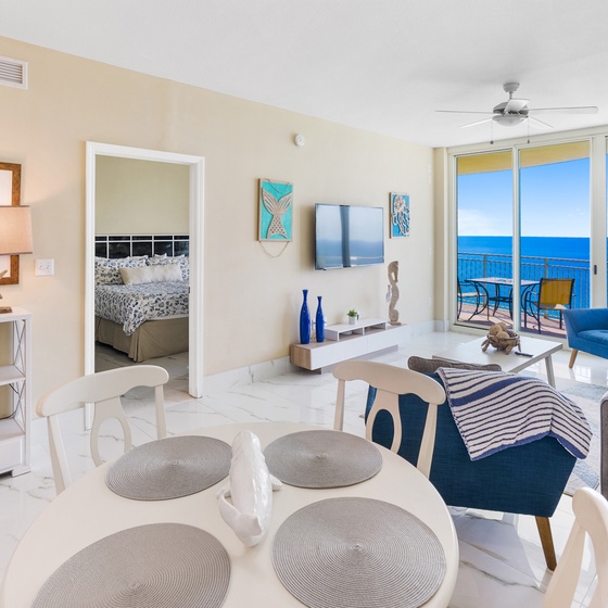 Unwind in your bright oceanfront living space with stunning sea views and modern coastal comfort.