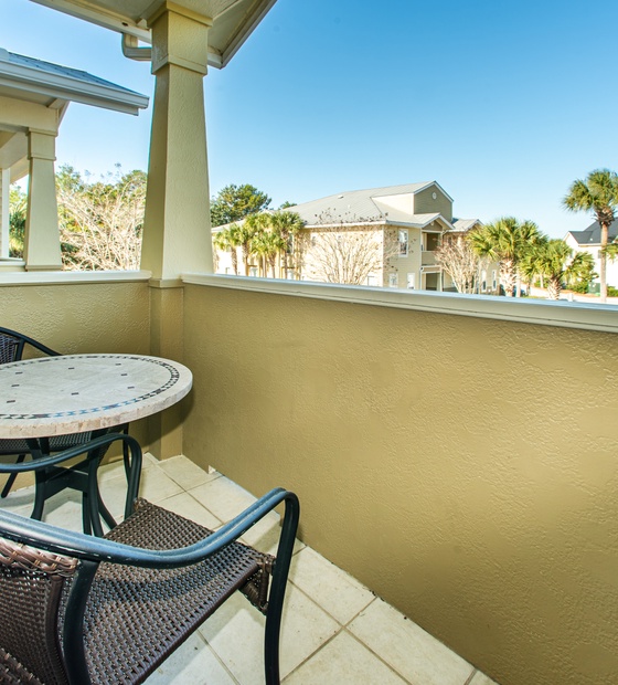 Enjoy your morning coffee on the balcony