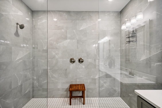 LARGE walk in shower