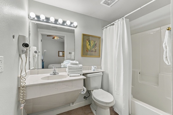 Bright Bathroom with Modern Shower