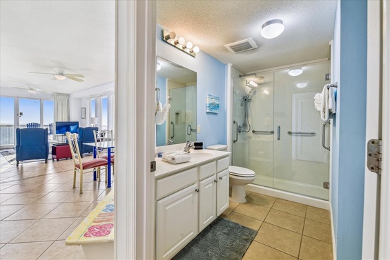 hall entry to guest bath