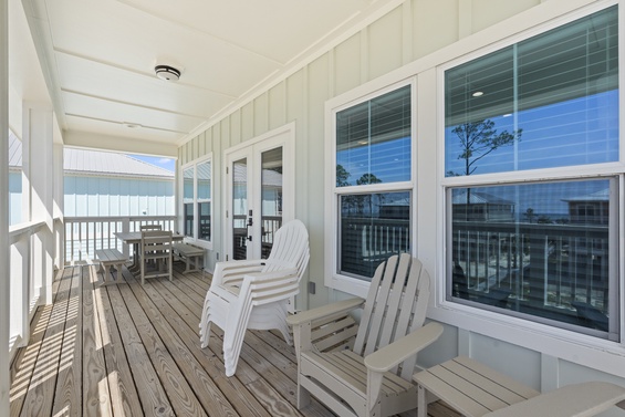 Beautiful sunset views from private balcony