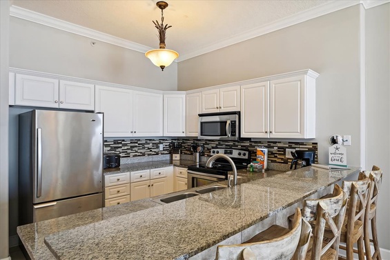 Modern Kitchen with Gulf Views