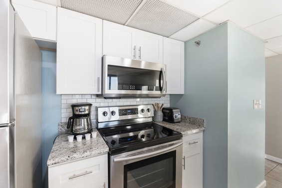 Modern Kitchen with Granite Countertops