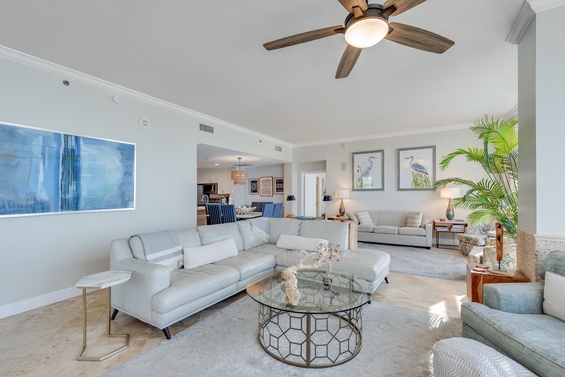 Elegant Coastal Living Space