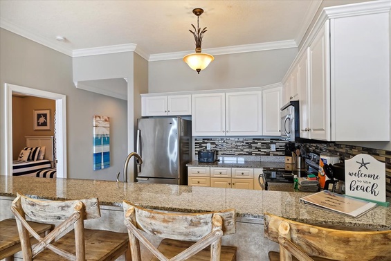Modern Kitchen with Gulf Views