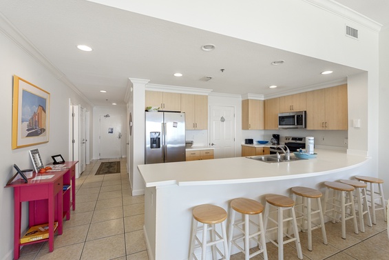 Fully Equipped with Stainless Steel Appliances and Ample Counter Space