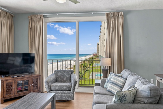Bright Living Room, Gulf Views
