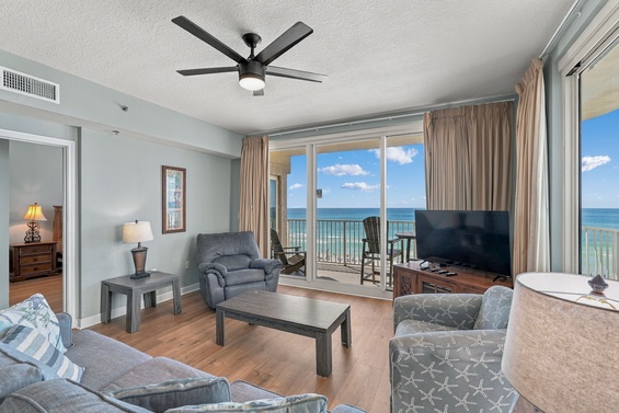 Bright Living Room, Gulf Views