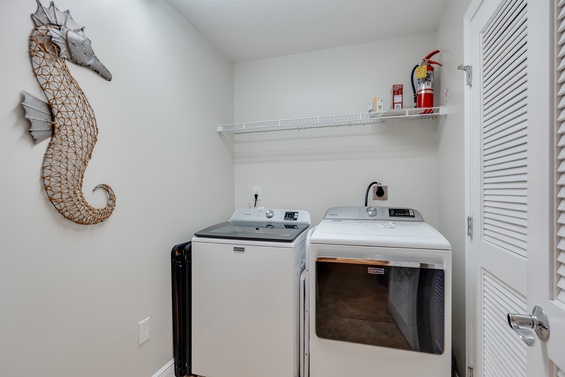 Convenient In-Unit Laundry