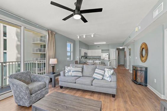 Bright Living Room, Gulf Views