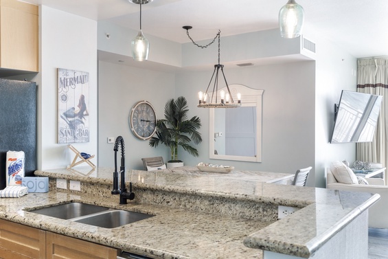 Fully Appointed Kitchen with Stainless Steel Appliances