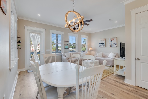 Elegant Coastal Dining Space