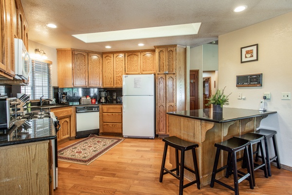 Kitchen with fully functional appliances