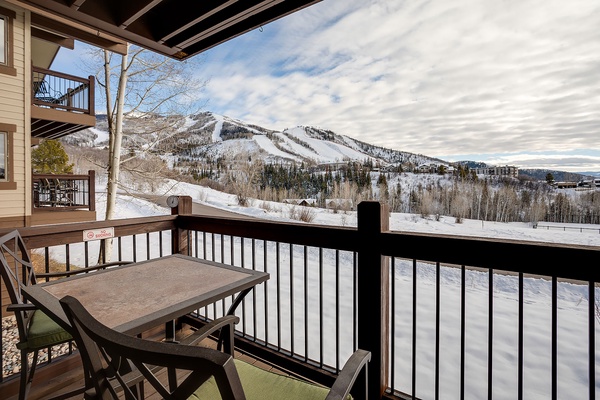 Step onto your private balcony and breathe in crisp mountain air while gazing at snow-dusted slopes—an unforgettable winter escape where the alpine landscape feels like your personal backdrop.