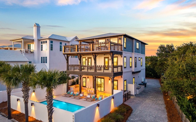 Four Blue Palms
