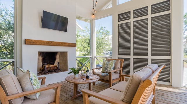 Porch with Fireplace