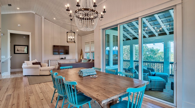 Third Floor: Dining Room and Living Room