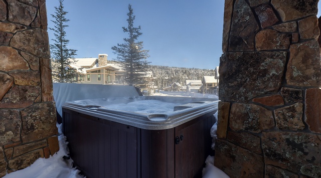 Soak in warm bubbling waters while snow-capped mountains create your perfect winter backdrop.