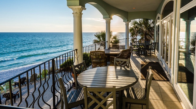 Second Floor: Porch with Gulf Views
