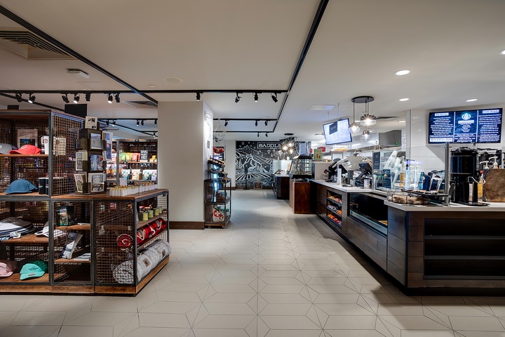 The property features an on-site café and retail shop offering snacks, beverages, and curated local goods for your convenience during your stay.