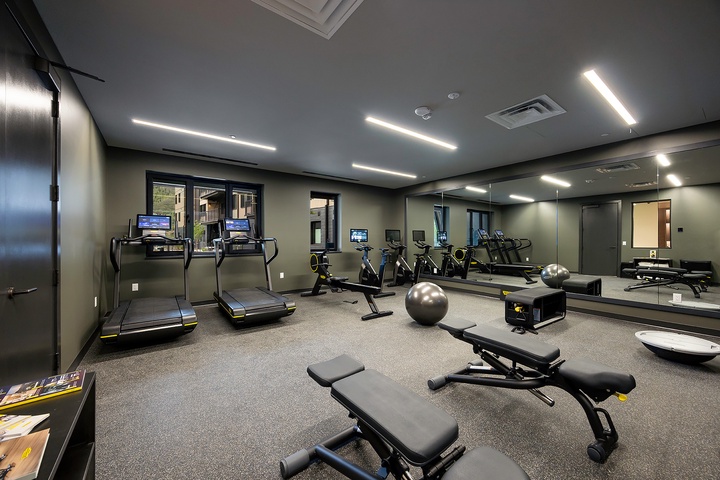 Stay active during your getaway in this well-equipped fitness center, complete with cardio machines, free weights, and modern amenities to keep you energized throughout your stay.