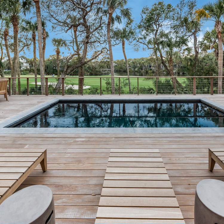 Pool with Golf Course Views