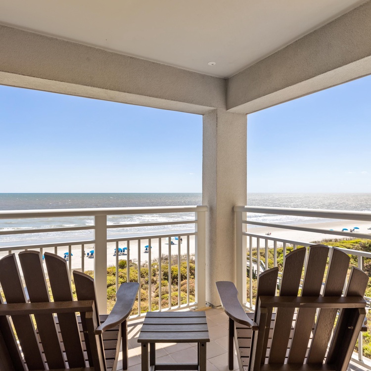 Oceanfront deck