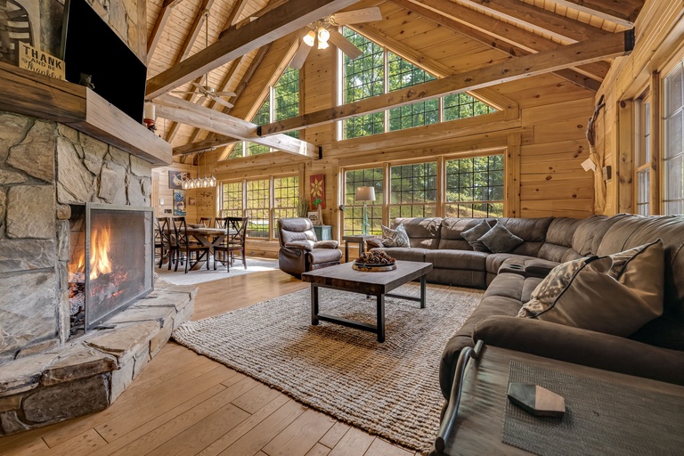Warm Morning By the FIreplace