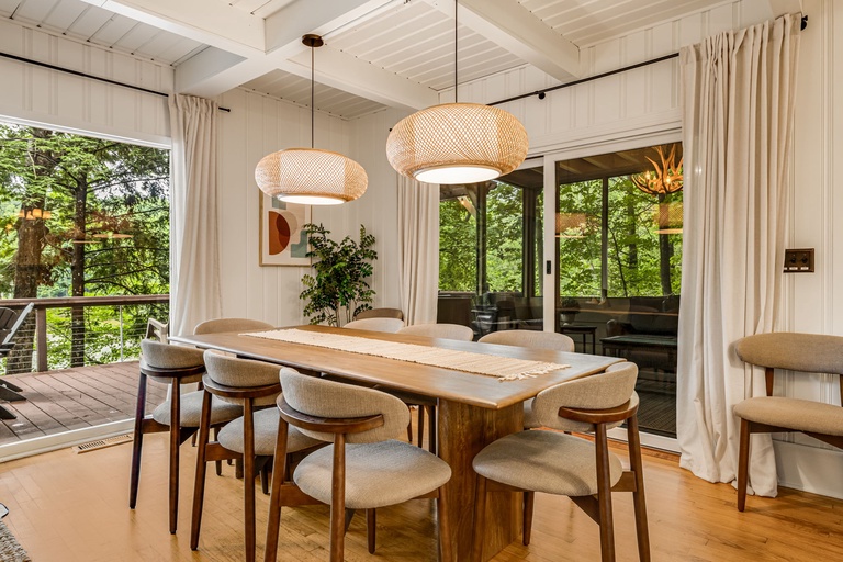Dining Area w/ Covered Deck Access