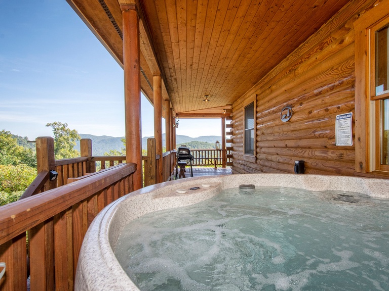 Soak in the Hot Tub and Embrace the Mountain Views
