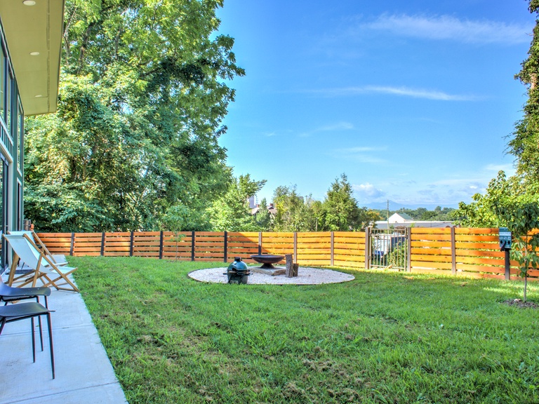 Fenced-in Yard and Fire Pit