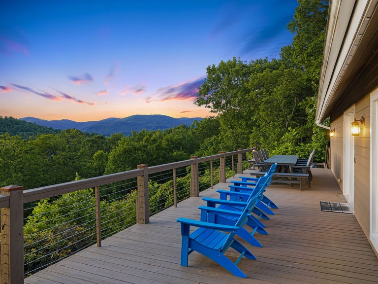 Year-Round Mountain Views from the Deck