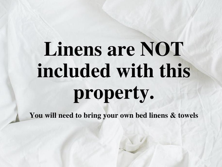 Linens Are Not Included at Doggett Cabin
